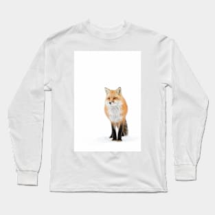 Red fox pose - Algonquin Park Long Sleeve T-Shirt